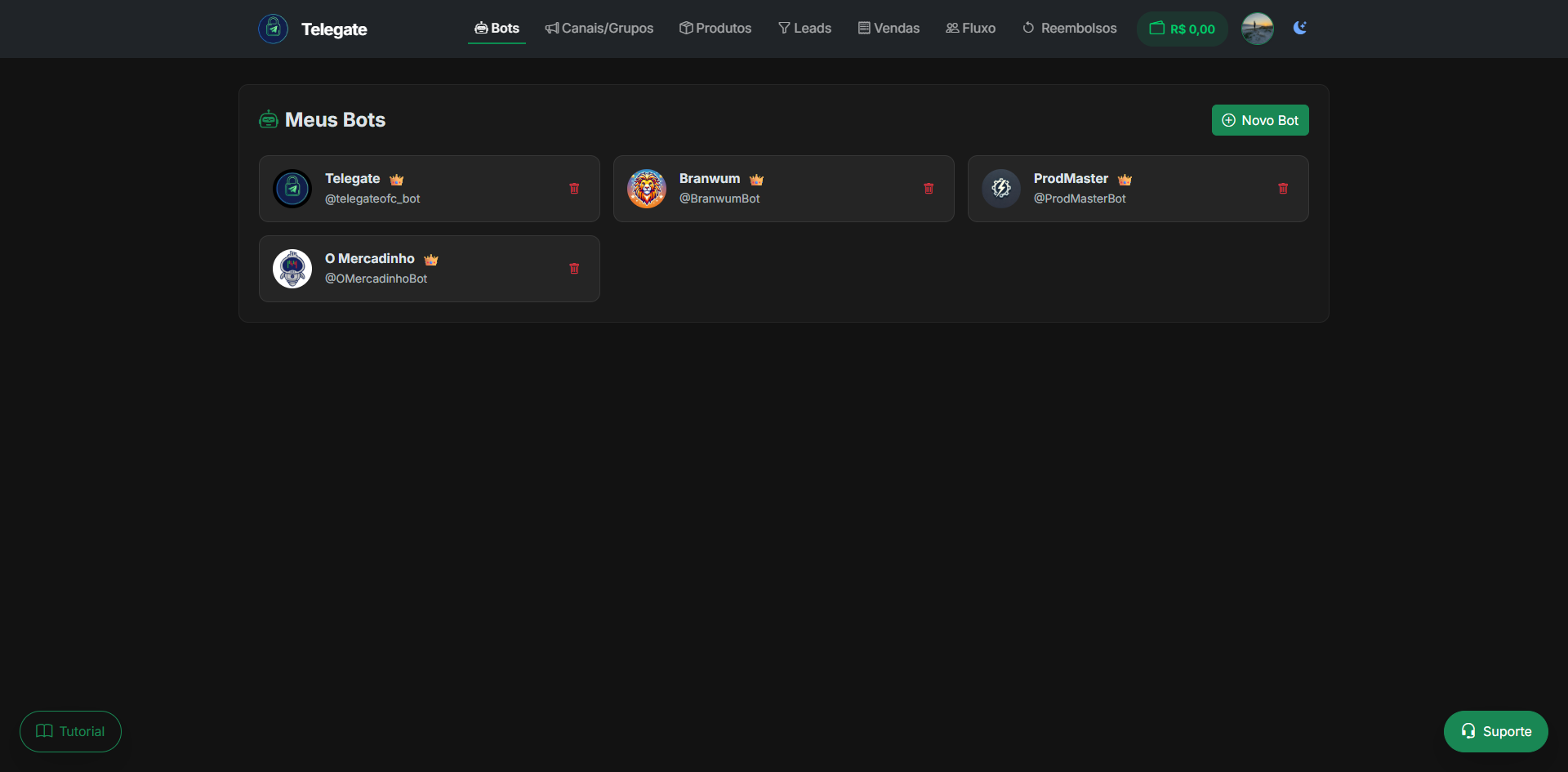 Telegate por dentro — screenshot 1